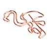 100pcs Flamingo Paper Clip Cute Animal Shape File Note Page