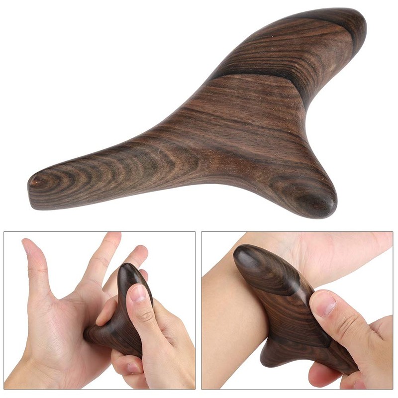 Vietnam Scented Wood Thai Traditional Reflexology Hand Foot Massage Tool