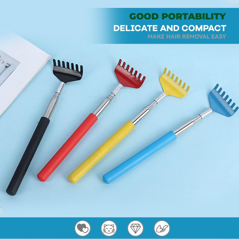 Beatyarmy 5 Pcs Back Scratchers,Portable Extendable Back Scratcher,Stainless Steel Back
