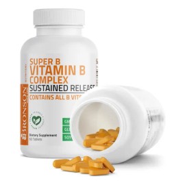Bronson Super B Complejo Vitaminas B 60 Tabletas