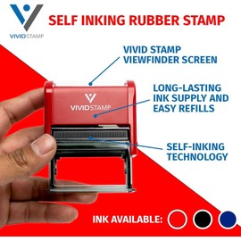 for Reference Only Self Inking Rubber Stamp (Red Ink) - Large