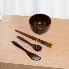 Skincare Face Mask Mixing Bowl Set Clay Mask Makeup Skin Care Products Home DIY Beauty & Personal Tools Kit Wood Spatula Spoon Brush Facial Headband Wrist Washband Brown 7 Pack / 스킨케어 페이스 마스크 믹싱 볼 세트 클레이 마스크용 메이크업 스킨 케어 제품 홈 DIY 뷰티 & 퍼스널 도구 키트 우드 스파툴라 스푼 브러시 페이셜 헤드밴드 손목 워시밴드 Brown 7 Pack