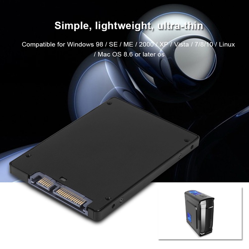 Metal mSATA to 2.5" SATA III HDD SSD Converter Adapter