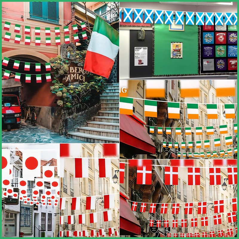 Länder Flaggen (Saitenfahnen 10m:Italy)