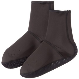 Kita No. 9860 Men's Inner Socks, Middle Length Type, L, Black