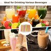 400 Pcs Jumbo Smoothie Straws, Disposable Drinking Straws, Colorful Boba