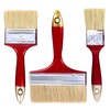 JYJLLM 3 pieces of different sizes fence paint brushes，Fence Paint