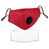 Triplast Red Washable Face Masks With Filters Adjustable And Reusable