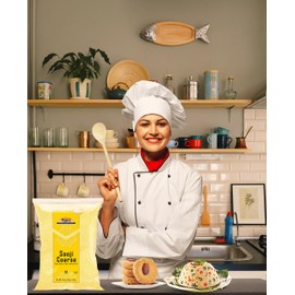 Rani Sooji Coarse (Farina, Suji, Rava, Rawa, Wheat Semolina) Flour 64oz (4lbs) 1.81kg Bulk ~ All Natural | Vegan | NON-GMO | Indian Origin