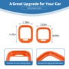 PDKLIN for Charger Dashboard Side Air Vent Cover Trim Fit