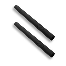 M&M Smartek High-quality aluminium sniffer tube, 80 mm, matt black, rust-proof, compact for on the go, stylish and hygienic, matt black, Retro