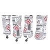 4Pcs UK Flag Print Golf Club Head Cover PU Golf