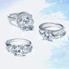 Personalize 2CT AAA CZ Cubic Zirconia 6 Prong Round Brilliant