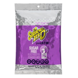 Single Serve Qwik Stik Zero, 50 Sticks/Bag, Grape