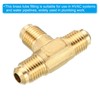 PATIKIL 1/4" x 1/4" x 1/4" Brass Pipe Fitting, 3
