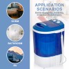 Segawe Mini Portable Washing Machine Top Load Washer W/ Double