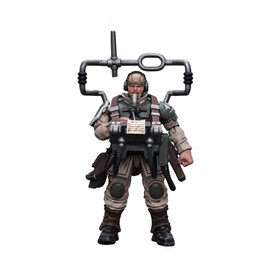 Warhammer 40K: Astra Militarum Cadian Command Squad Veteran with Master Vox 1:18 Scale Figure