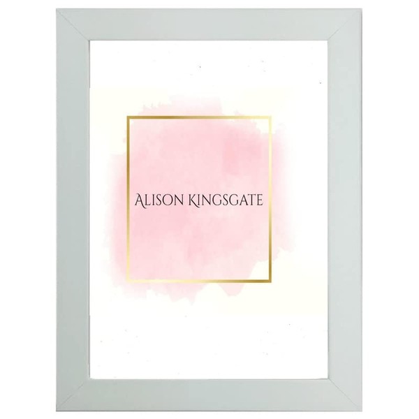 Alison Kingsgate 10x7 Inch Frame - 10x7 Light Grey Picture Frames 10x7 Light Grey Frames With Safe Perspex Front - Light Grey Frame - Light Grey Photo Frame - 10x7 Frame