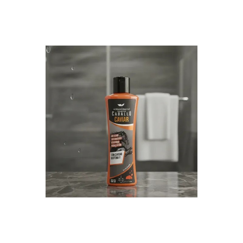 Shampoo Caviar Biotina 500ml Anticaida Sedosidad Sin Sal