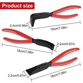 YYTECH Folding Pliers Small Set, 3-Piece Sheet Metal Bending Pliers 0 45 90 Degrees, Mini Sheet Metal Pliers Set, 22 mm Bending Pliers, Roofing Tool for Bending and Smoothing Sheet Metal