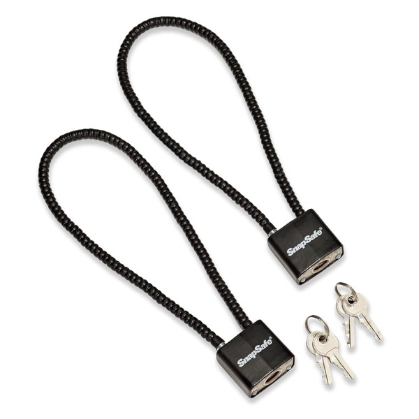 SnapSafe Cable Padlocks, 2 Pack 75281 - PVC Coated Steel