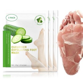 Foot Peeling Mask, Natural Exfoliating Foot Mask, Dead Skin Callus Remover Repair Heels, Hydrating Foot Care for Dry Cracked Feet