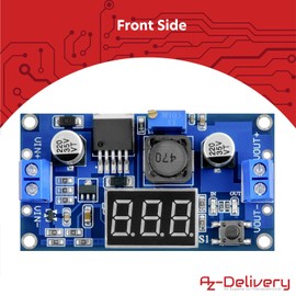 AZDelivery LM2596S Buck Converter 3 Digits Voltmeter Display