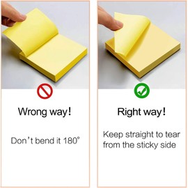 HiFEN® Sticky Notes Self-Stick Note Pads 75x75mm 8 Pads of 60 Sheets Multicolor Removable Super Sticky Notes for Note Taking to Do List Reminders…