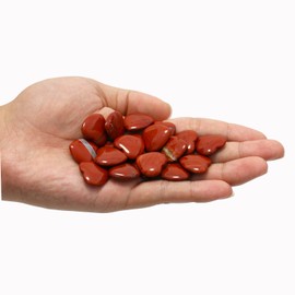 Nvzi polierte natürliche rote Jaspisherzen, Kristalle und Heilsteine Quarz Großhandel für Wicca, Reiki, Heilenergie, Chakra-Steine, Hexerei-Zubehör (20 Stück)