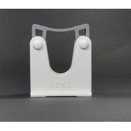 Toolflex Device Holder and Handle Holder for Diameter 15 - 20 mm White