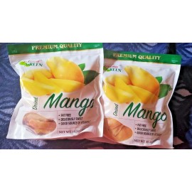 GREEN PARADISE 2 PACK PARADISE GREEN  DRIED MANGO FRUIT FAMILY SIZE PACK (MANGO 35.2 OZ)