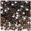 288-pc Rhinestones Round 4mm Flatback Beer Brown