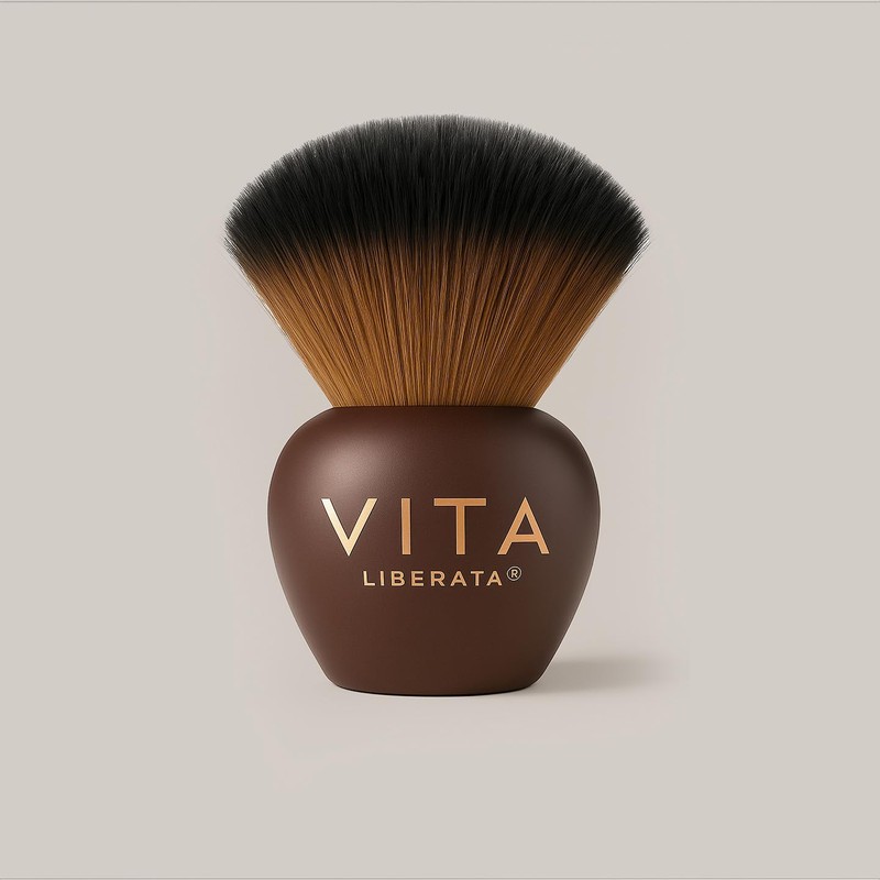 VITA LIBERATA Kabuki Bronzing Brush, Washable & Reusable, Super Soft