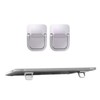 DPWOUM 2PCS Black Keyboard Stands, Self-Adhesive Mini Laptop, Portable, Invisible