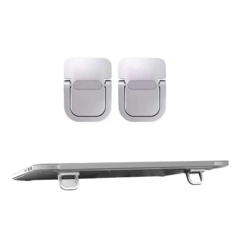 DPWOUM 2PCS Black Keyboard Stands, Self-Adhesive Mini Laptop, Portable, Invisible