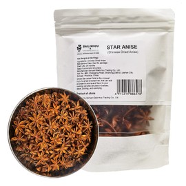 BAILINHOU star anise whole 4oz, Chinese Dried Anise Star Pods & Spice imported of szechuan, china