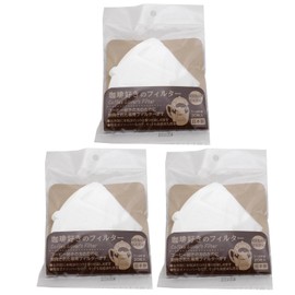 Tokiwa Industry Coffee Filter for 1 to 2 Cups, Set of 20 x 3, Approx. 4.6 x 3.5 inches (11.8 x 9 cm), Made in Japan, White