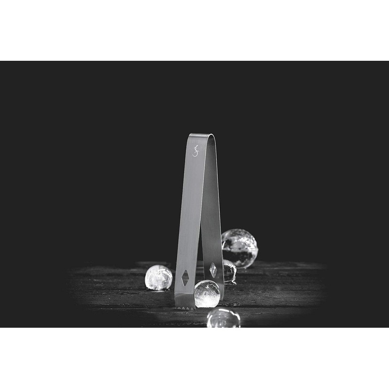 Lurch 240789 Ice Tongs Stainless Steel Smokey Grey
