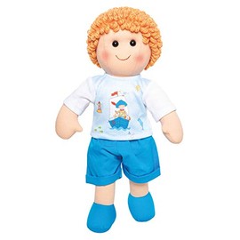 Heless 63 - Fiete Boy Rag Doll with Maritime Outfit, Approx. 32 cm Soft Doll for Cuddling, Playing and Loving