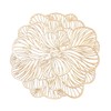 Simulated Flower-Shaped Vinyl Plastic Placemats Set of 6 — Heat