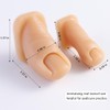 Fcozpjk Silicone Toenail for Nail Art Practice, 2PCS Fake Foot