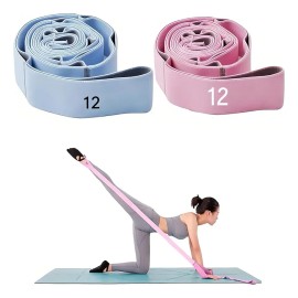Bandas Elásticas Set De 2 Bandas De Resistencia Para Pilates Yoga Fitness Ejercicio De Danza De Resistencia Liga Elastica Aniczon