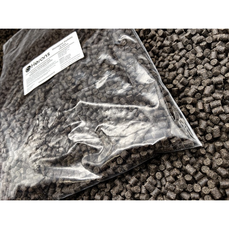 HERONS HERONS - Premium Sturgeon Pellets, 6mm Premium Fish Food,