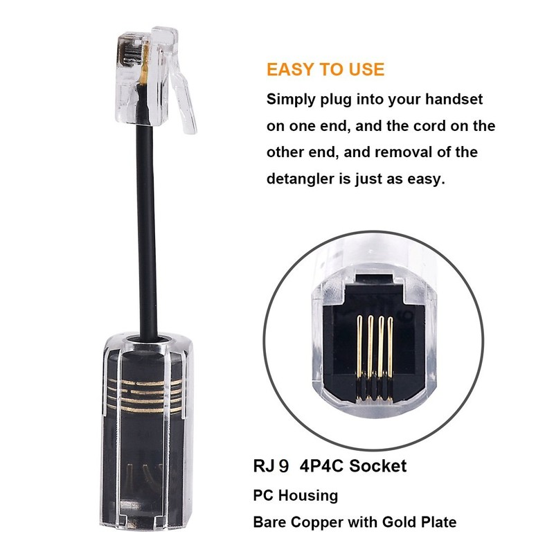 YIENFBEV Telephone Handset Cord Detangler 1 Set, 1 Pack 360