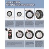 SCITOO KN130 Snow Chains For Car Pickup Trucks SUV,Universal Emergency