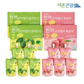 더존건강 한끼 곤약젤리 복숭아 깔라만시 150g 25포+25포