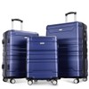 FridayParts Luggage Sets New Model Expandable ABS Hardshell 3pcs, Hardside