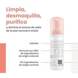 AVENE, Espuma Limpiadora Facial, desmaquilla y purifica, piel normal a mixta, 150ml