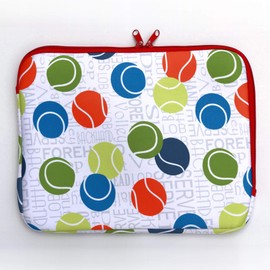Passion for Tennis Collection 12.5"x10" Laptop Sleeve (Neoprene Laptop Sleeve)