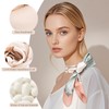 ToytoTou Square Silk Scarf 27.5", Medium Square Satin Head Scarf